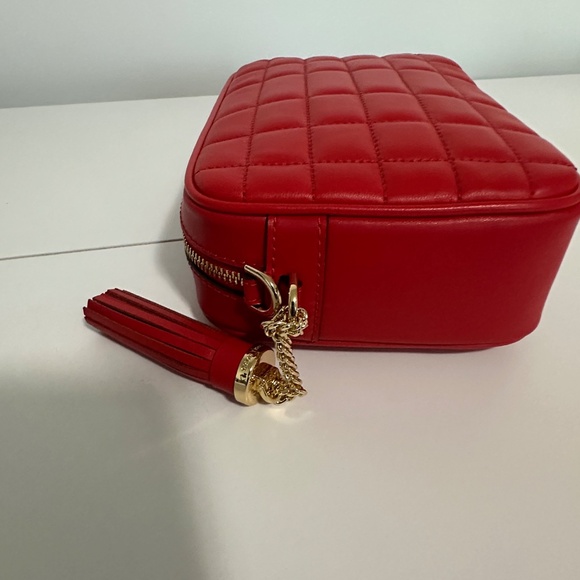 MICHAEL MICHAEL KORS Jet Set Medium Quilted Leather Crossbody Bag, Red - Picture 6 of 13